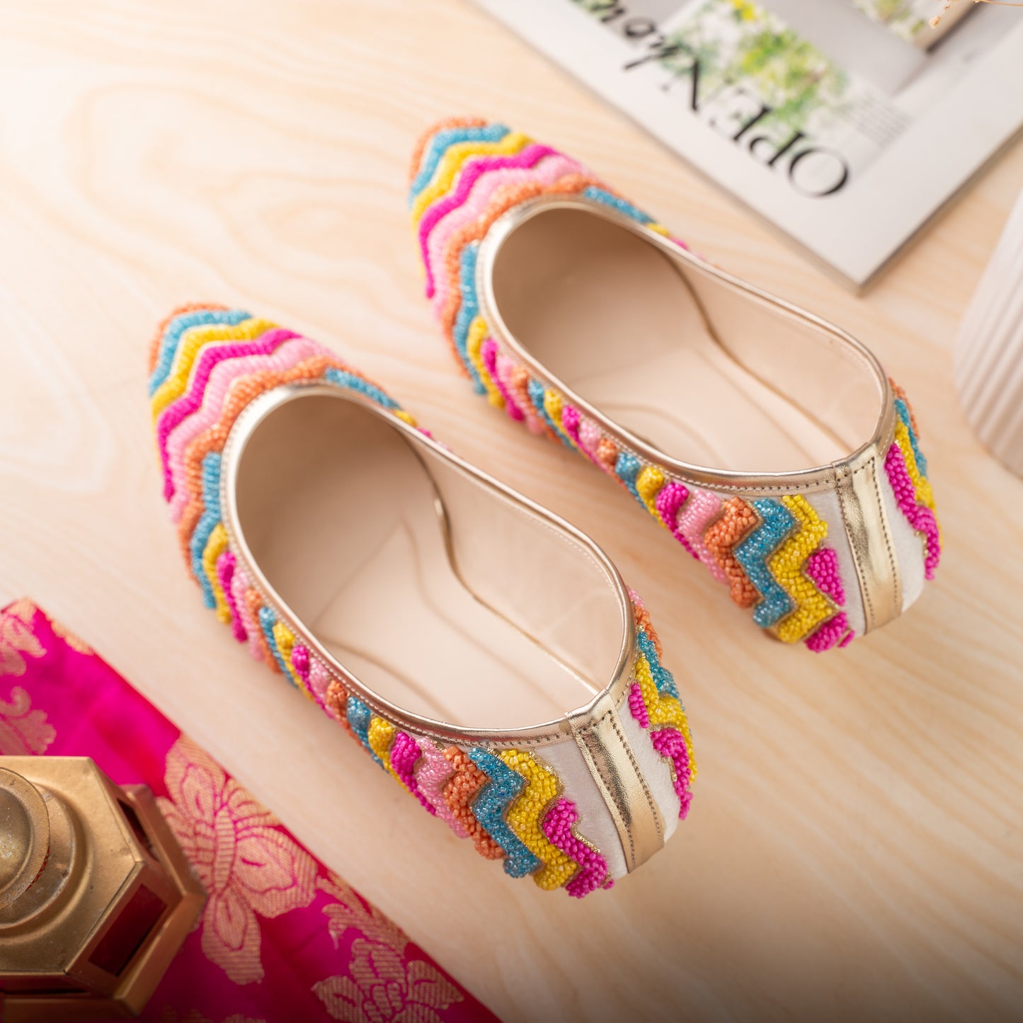 Multicolour Funky Heels