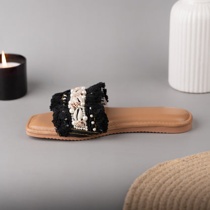 Black Boho Beed Slider