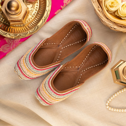 Multicolour Beeds Jutti
