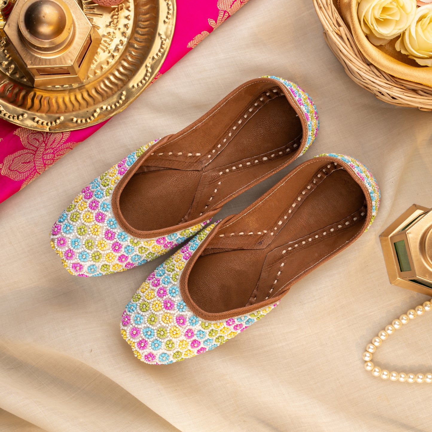 Multicolour Punjabi Jutti