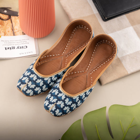 Blue Butterfly Jutti