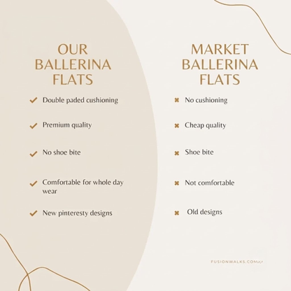 Cruvy Ballerina Flats For Women