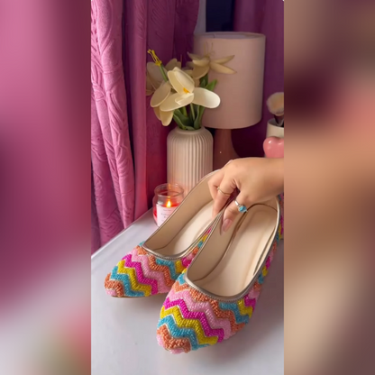 Multicolour Funky Heels